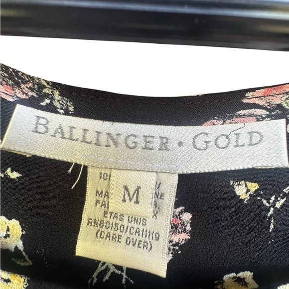 Vintage 90s Women’s Black Floral Rayon Sleeveless Midi Maxi Dress Sz Medium - Picture 3 of 5